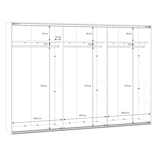 Szafa ubraniowa Biała